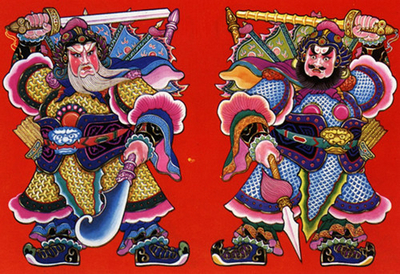 春节传说之三：贴春联和门神
